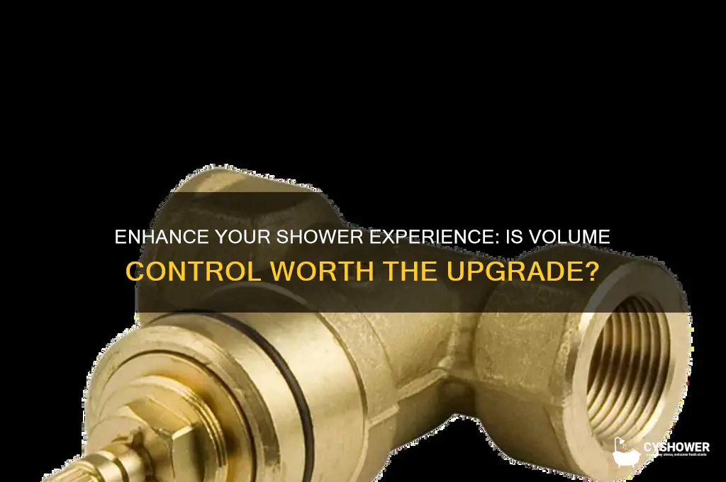 should you get volume control on your shower
