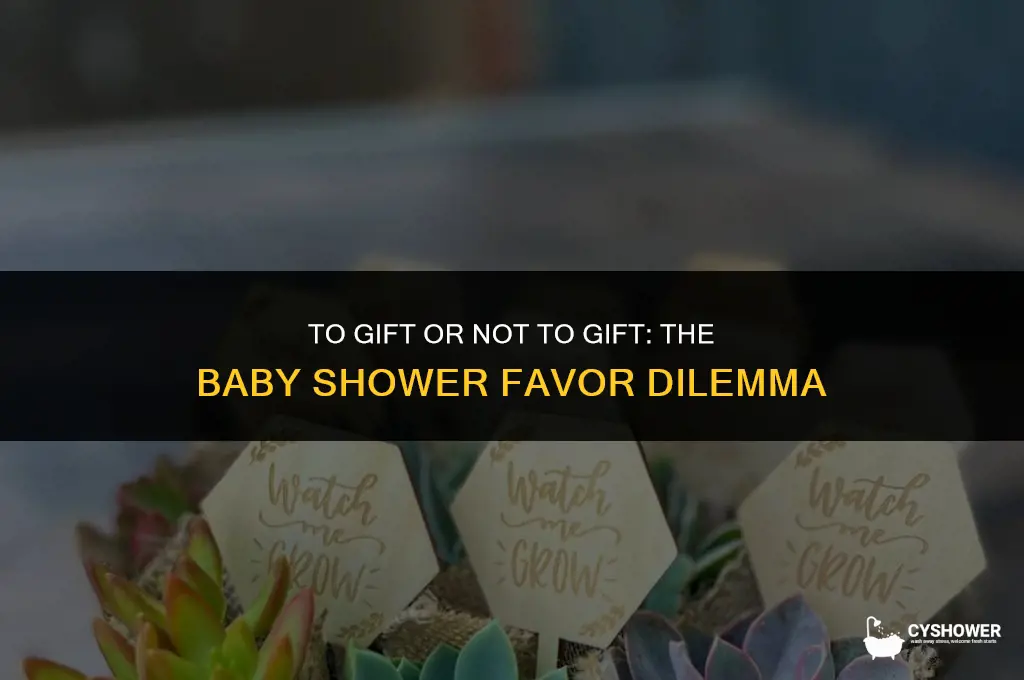 should you give favors at a baby shower