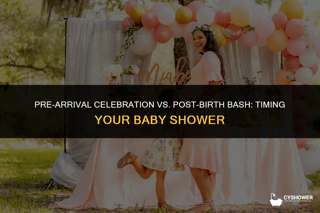 should you have a baby shower before or after