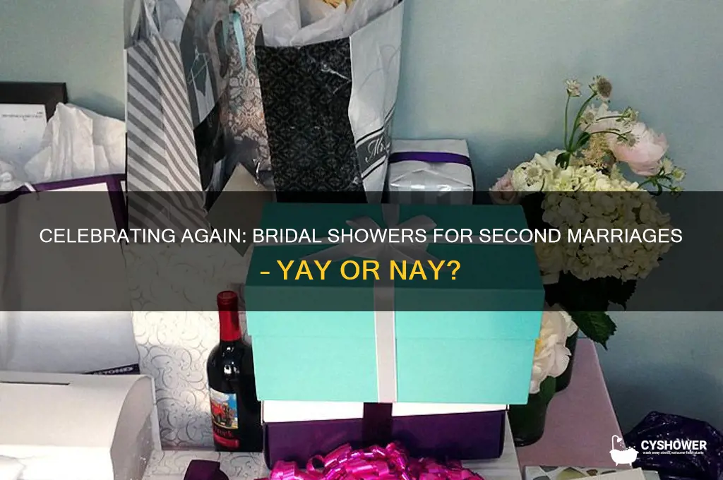 should you have a bridal shower for second marriage