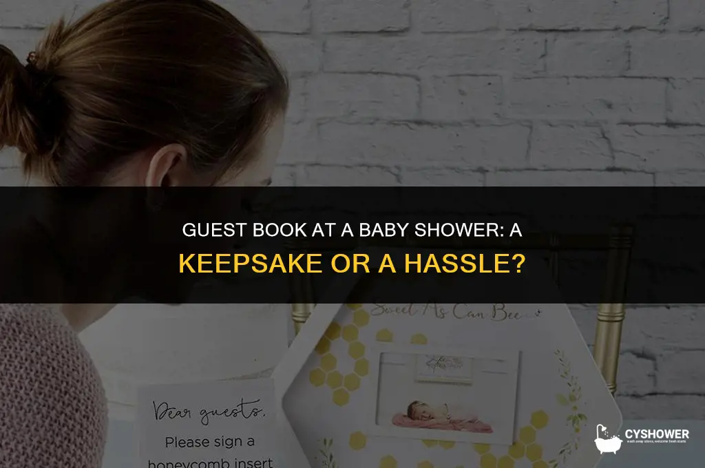 should you have a guest book at a baby shower