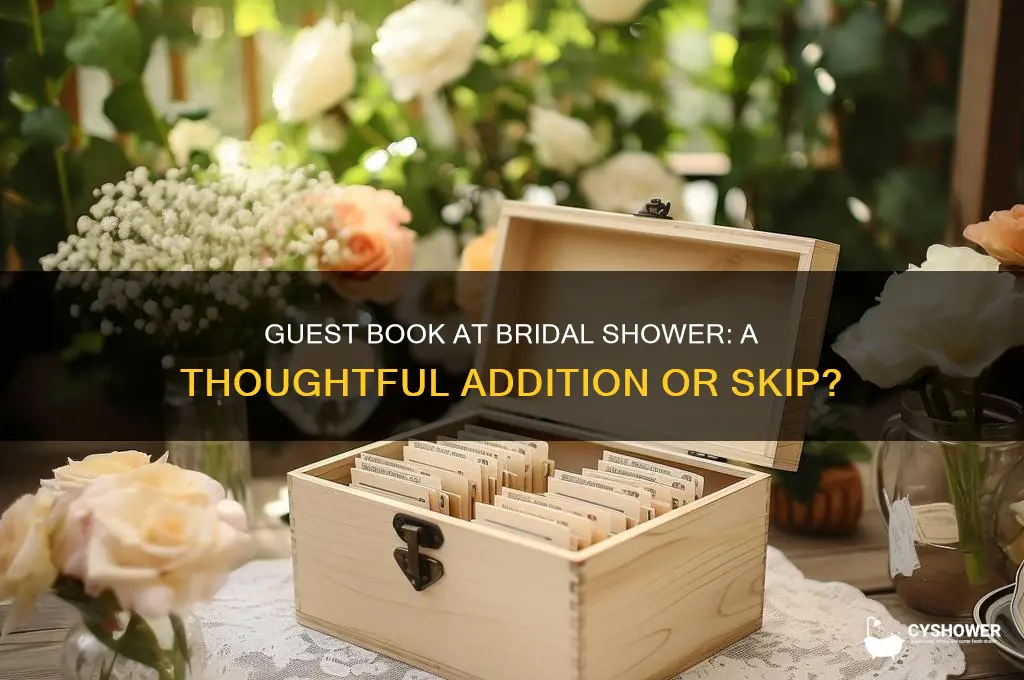 should you have a guest book at a bridal shower