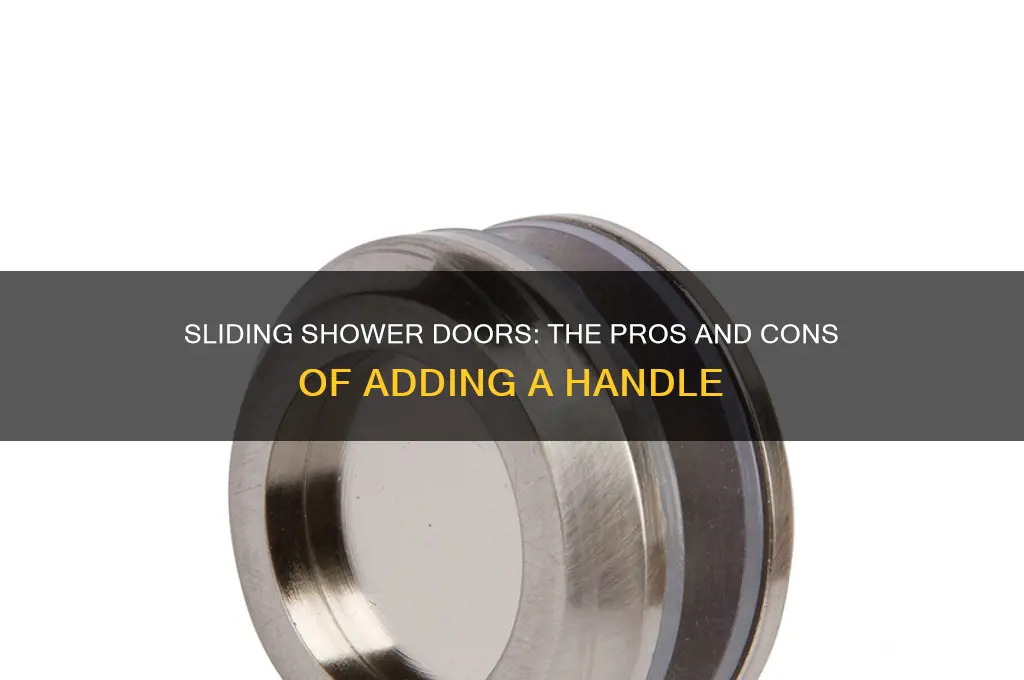 should you have a handle inside a sliding shower door