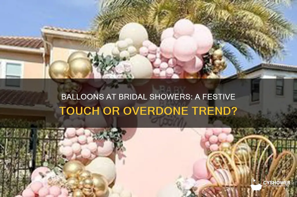 should you have balloons at a bridal shower