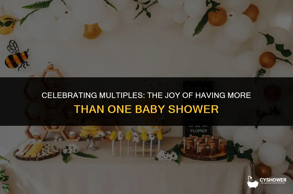 should you have more than one baby shower