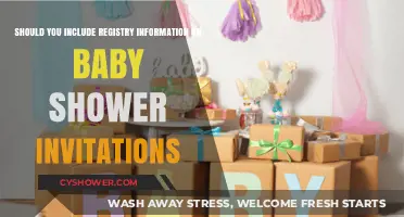 Baby Shower Etiquette: To Include or Not Include Registry Info?