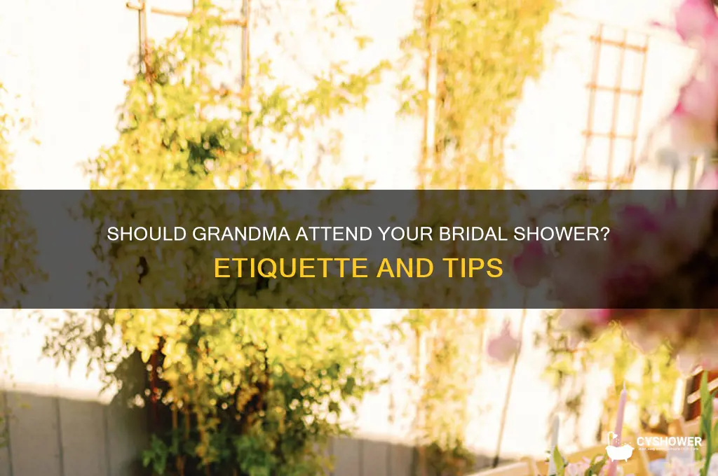 should you invite grandmother to bridal shower