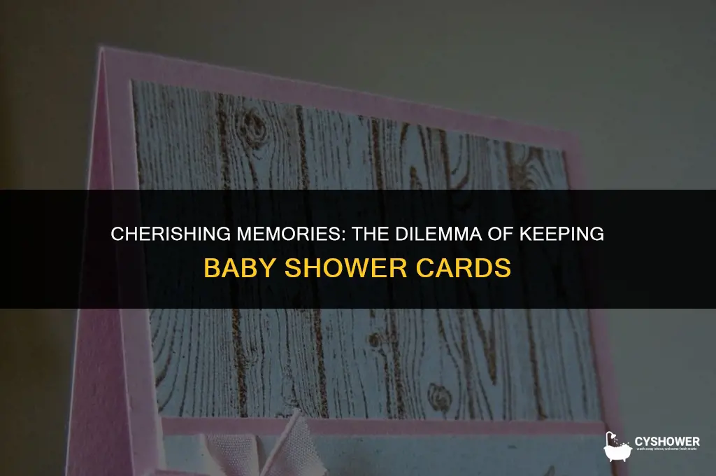 should you keep baby shower cards