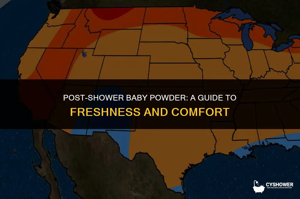should you put baby powder on after you shower