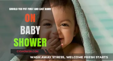 Personalizing Baby Shower Invites: First and Last Names?