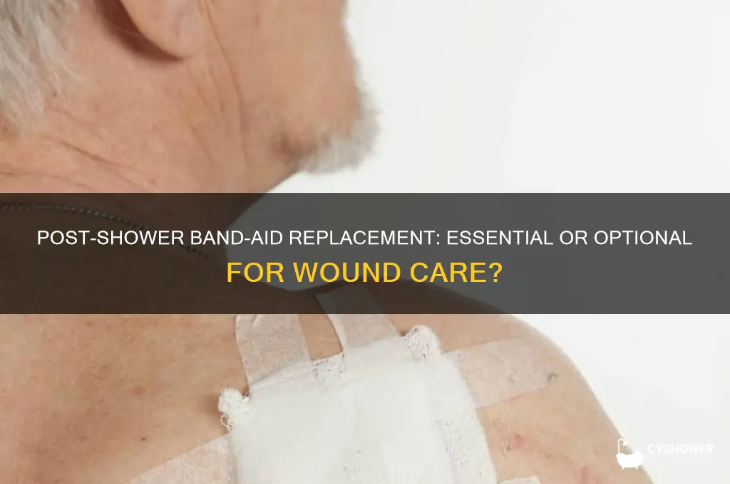 should you replace a bandaid after a shower