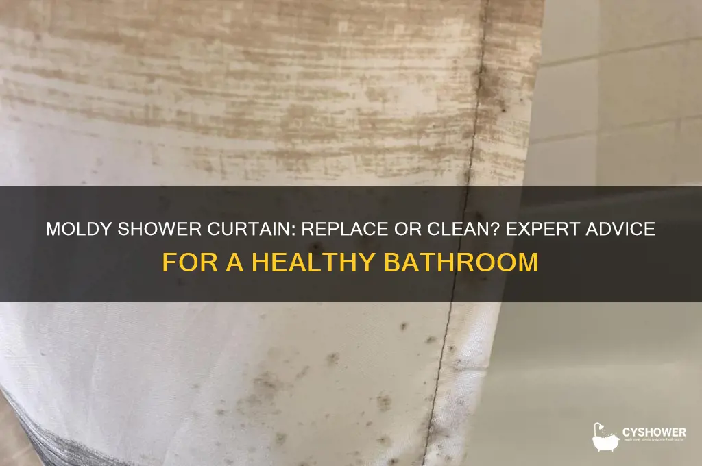 should you replace a moldy shower curtain