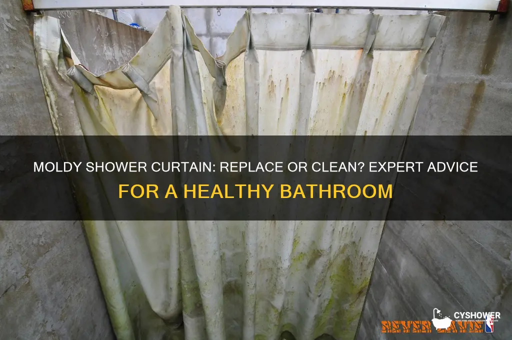 should you replace a moldy shower custrain