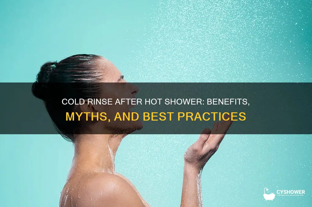 should you rinse with cold water after a hot shower