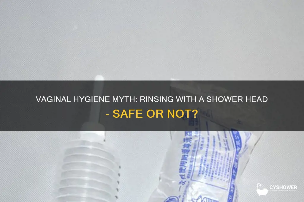 should you rinse your vagina with a the shower head