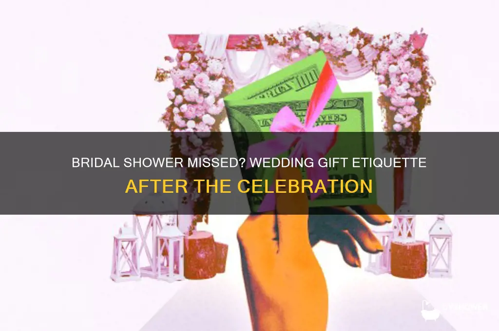 should you send a wedding gift after the bridal shower