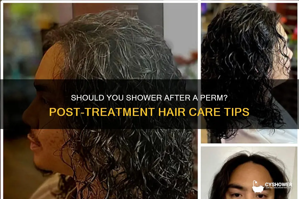 should you shower after getting a perm