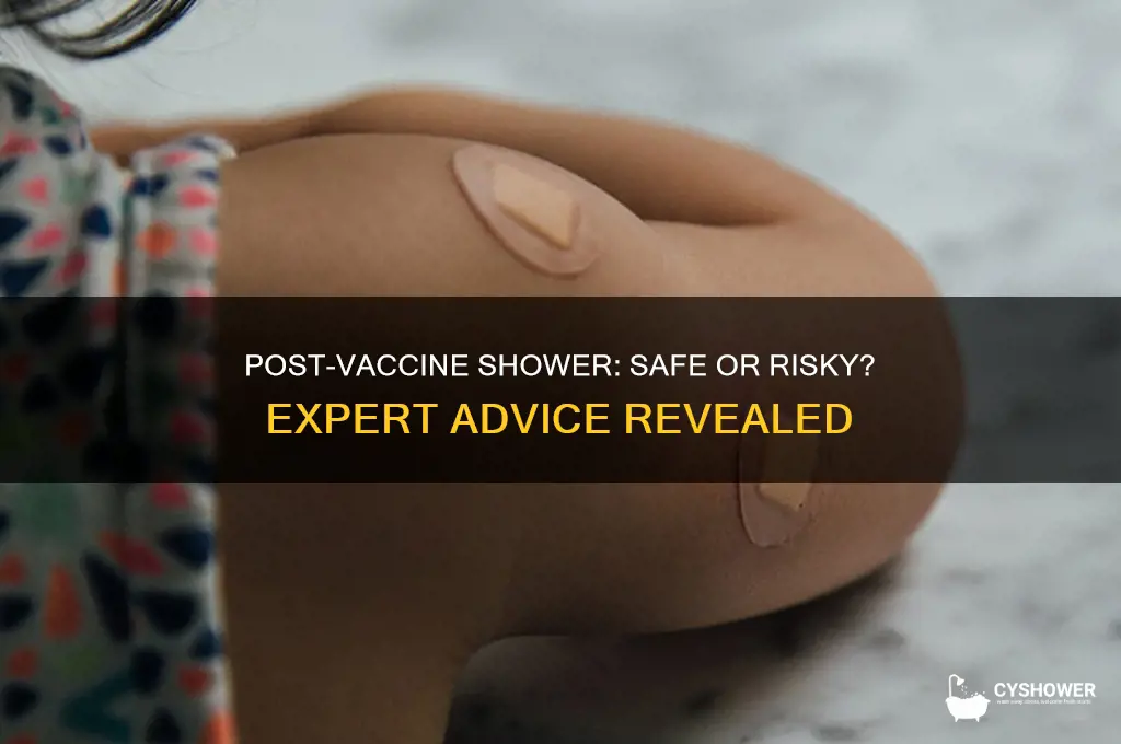 should you shower after getting a vaccine