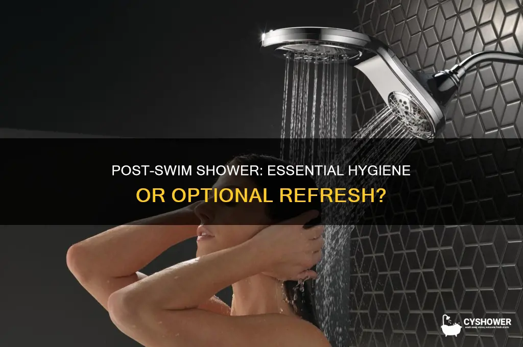 should you shower after getting out of the pool
