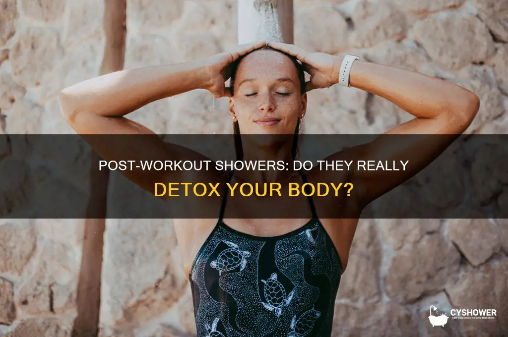 should you shower after working out to remove toxins