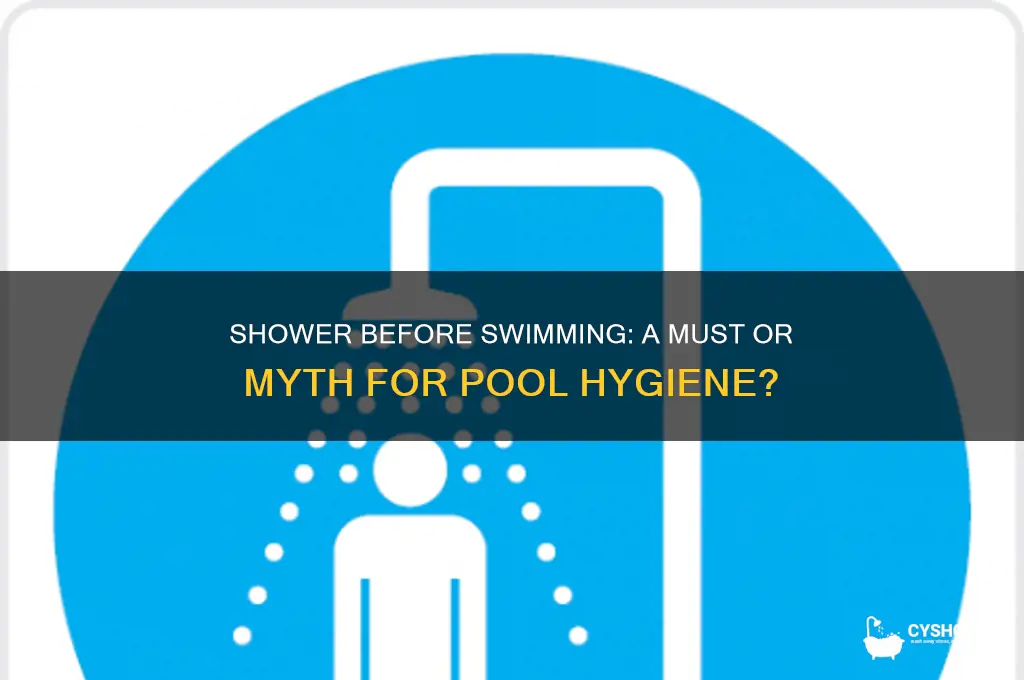 should you shower before getting in a pool