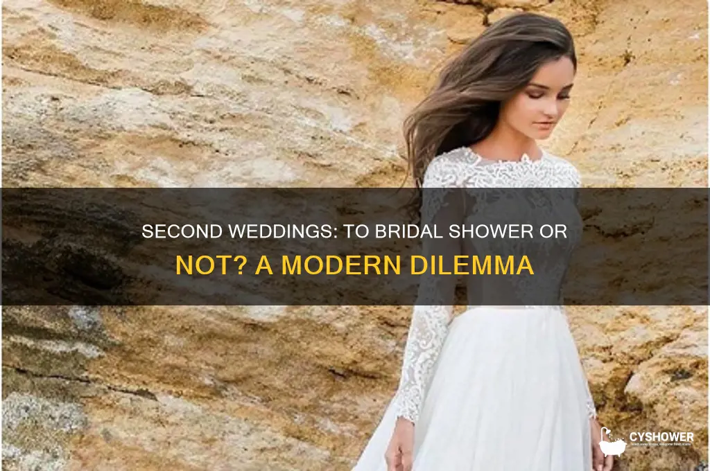 should you skip the bridal shower for second marriage