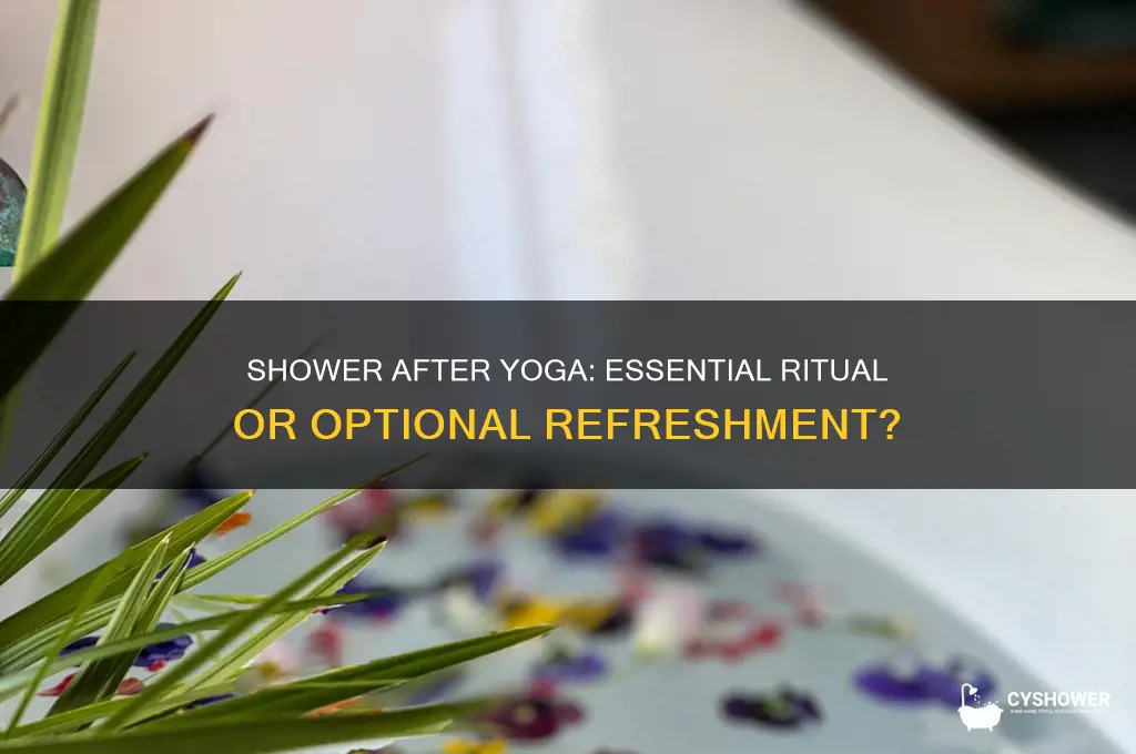 should you take a shower each yoga session