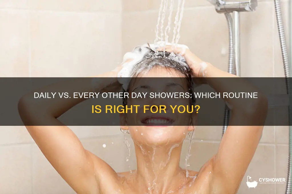 should you take a shower everyday or every other day