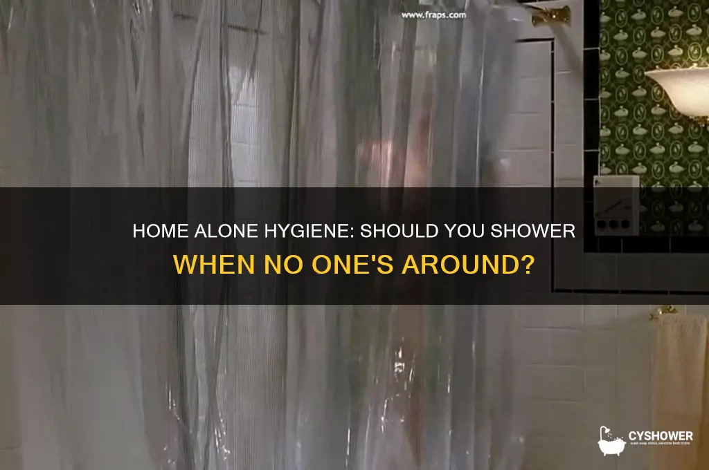 should you take a shower home alone