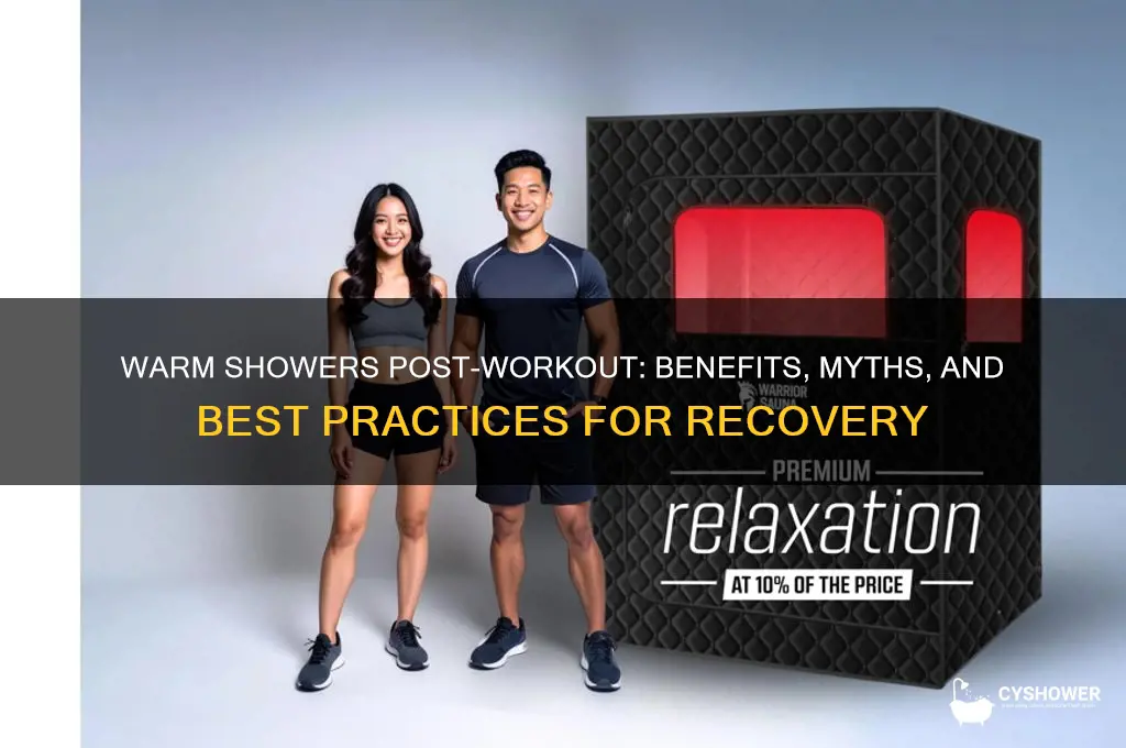 should you take a warm shower after a workout