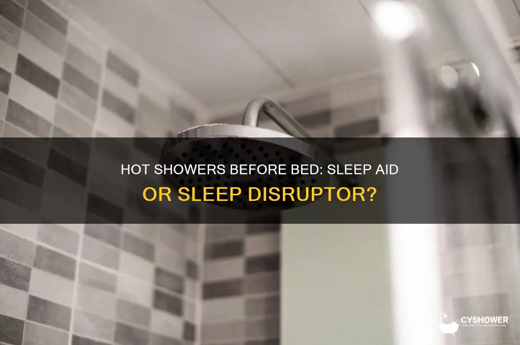 should you take hot shower to sleep