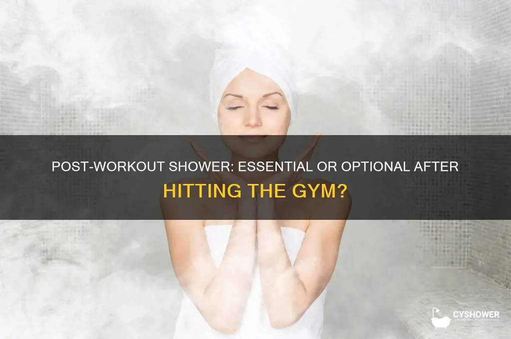 should you take shower after gym