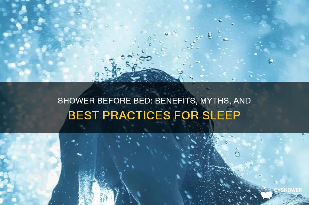 should you take shower before bed