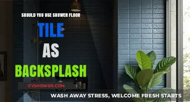 Shower Floor Tile as Backsplash: Creative Idea or Design Mistake?