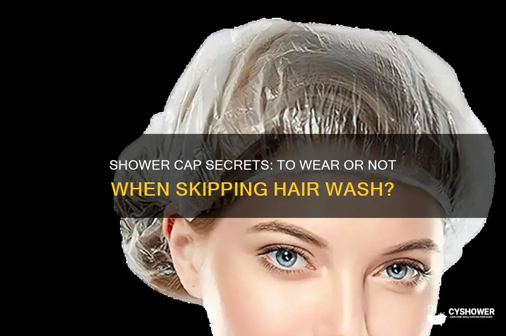 should you wear a shower cap when not washing hair