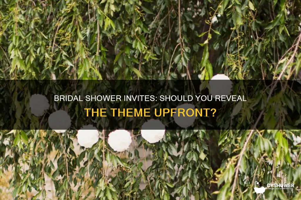 should your bridal shower invitation show the theme