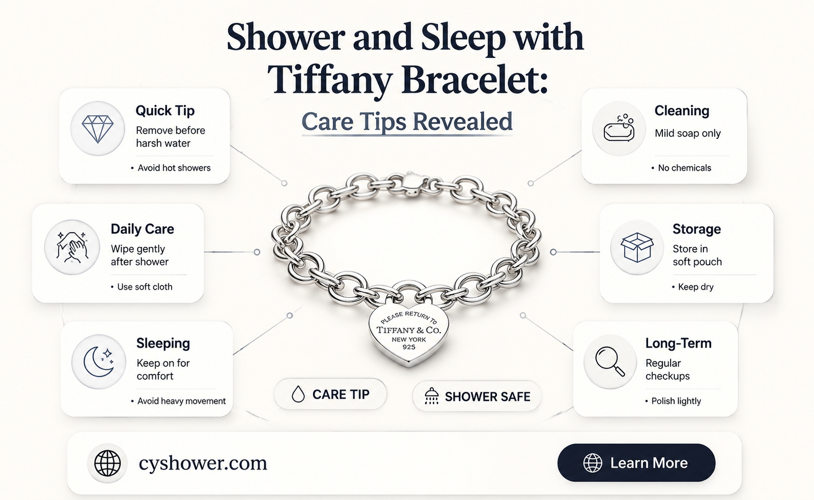 can i shower and sleep with my tiffany bracelet