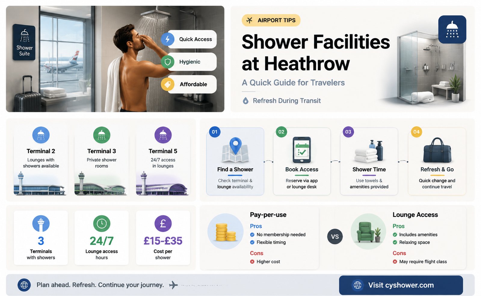 can i get a shower at heathrow