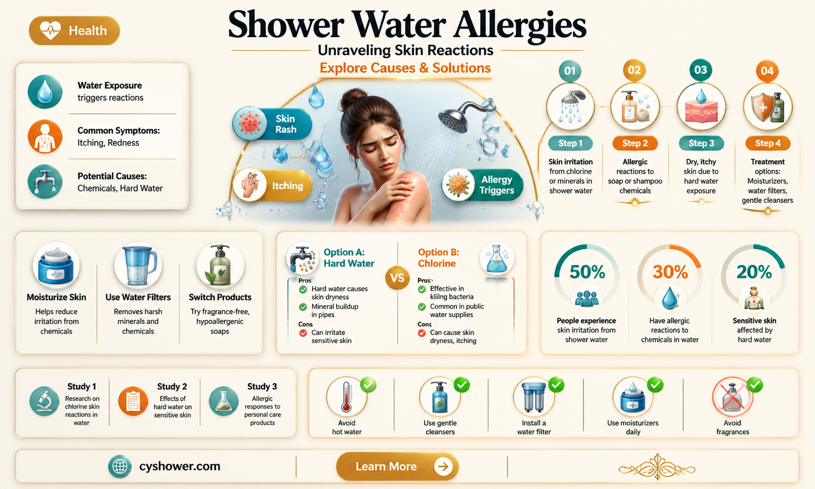 am i allergic to shower water