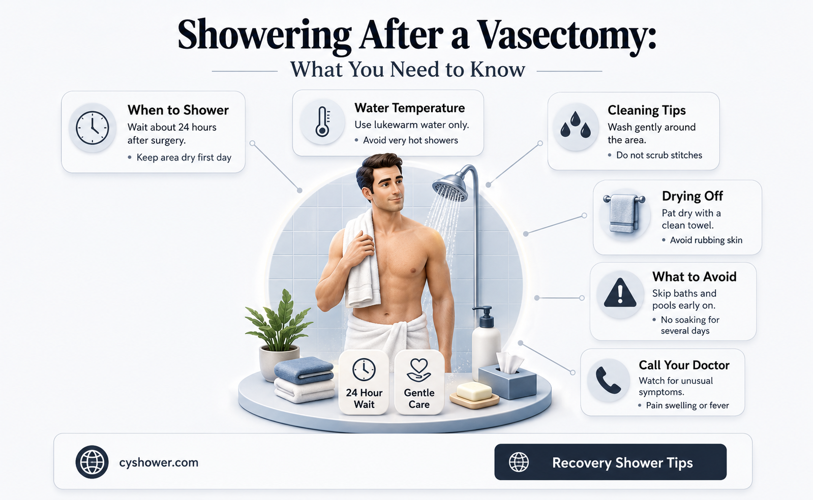 can i shower after my vasectomy