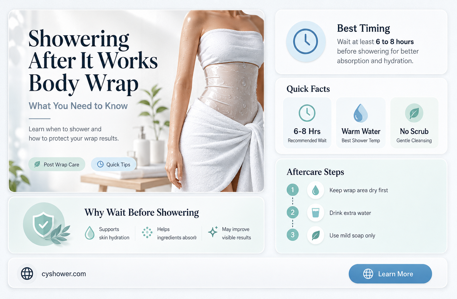 can i shower after it works body wrap