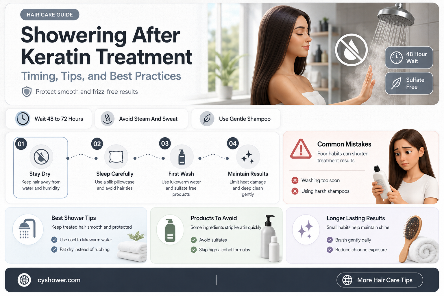 can i shower after keratin treatment