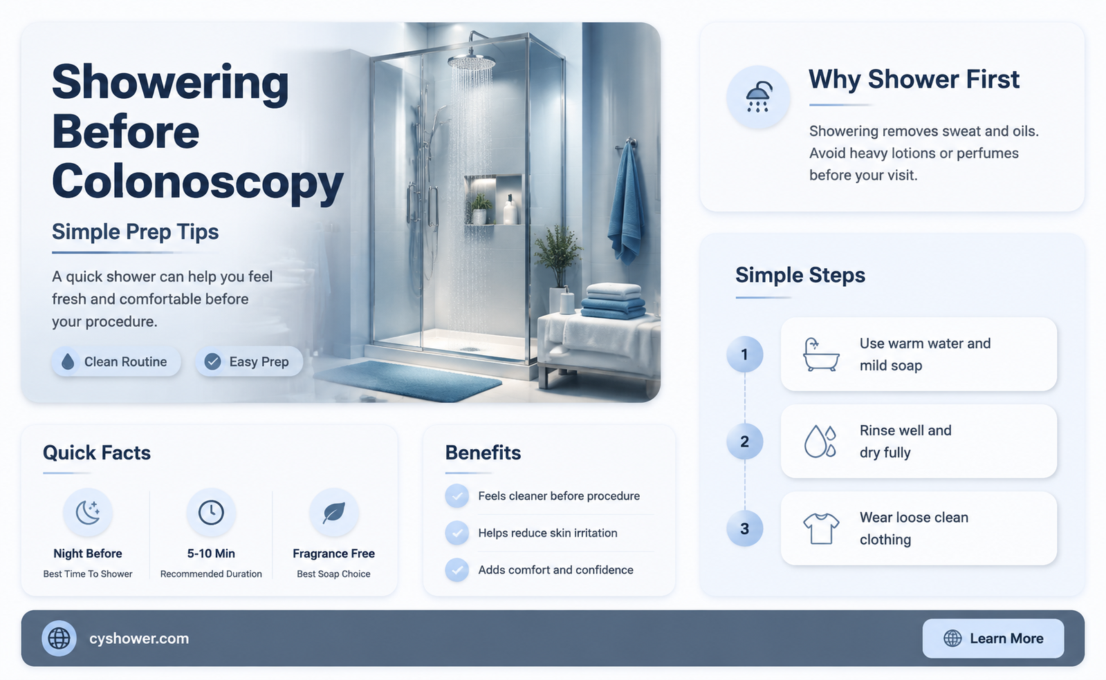 can i shower before colonoscopy