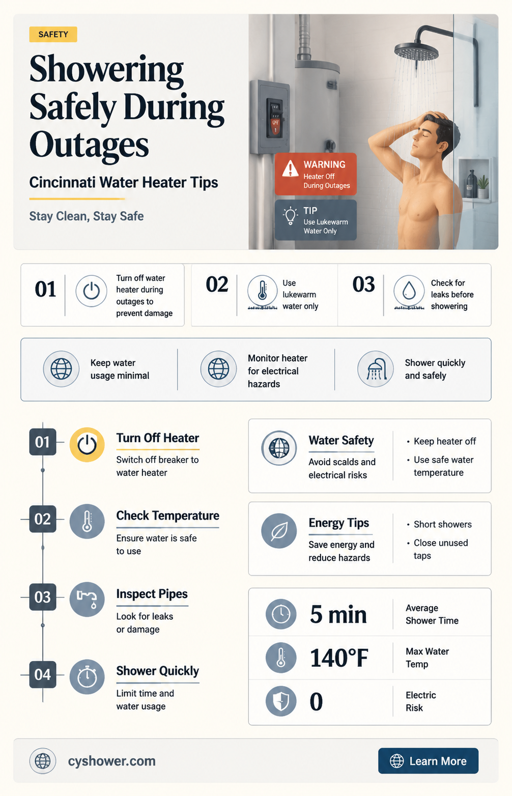 can i shower during a power outage cincinnati water heater