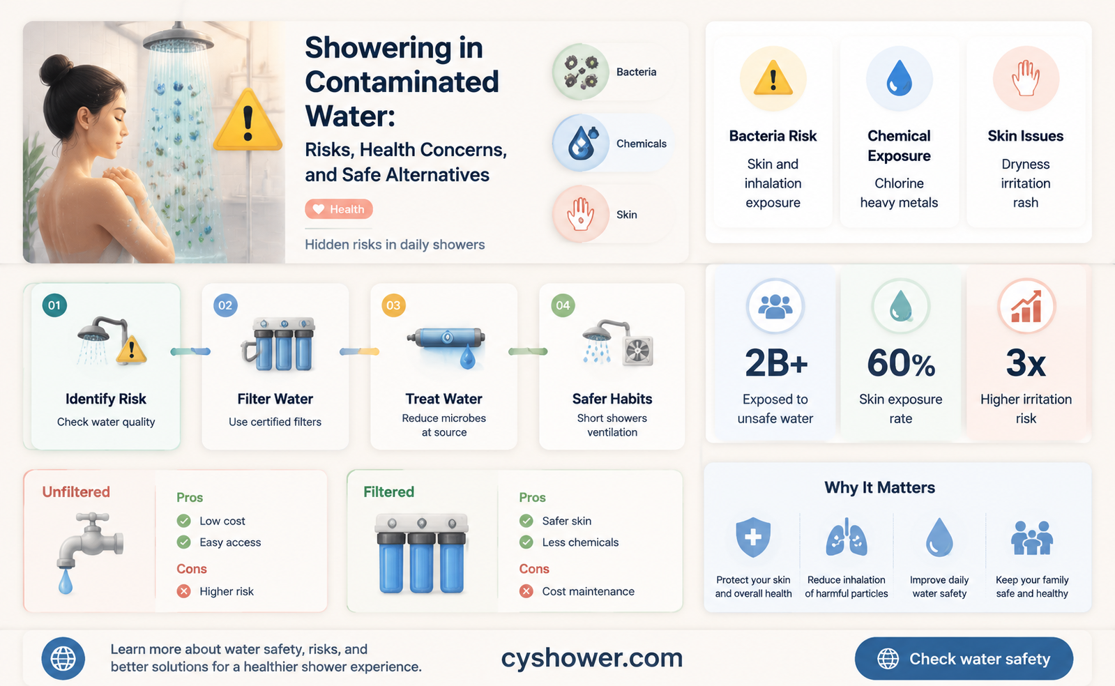 can i shower in contaminated water