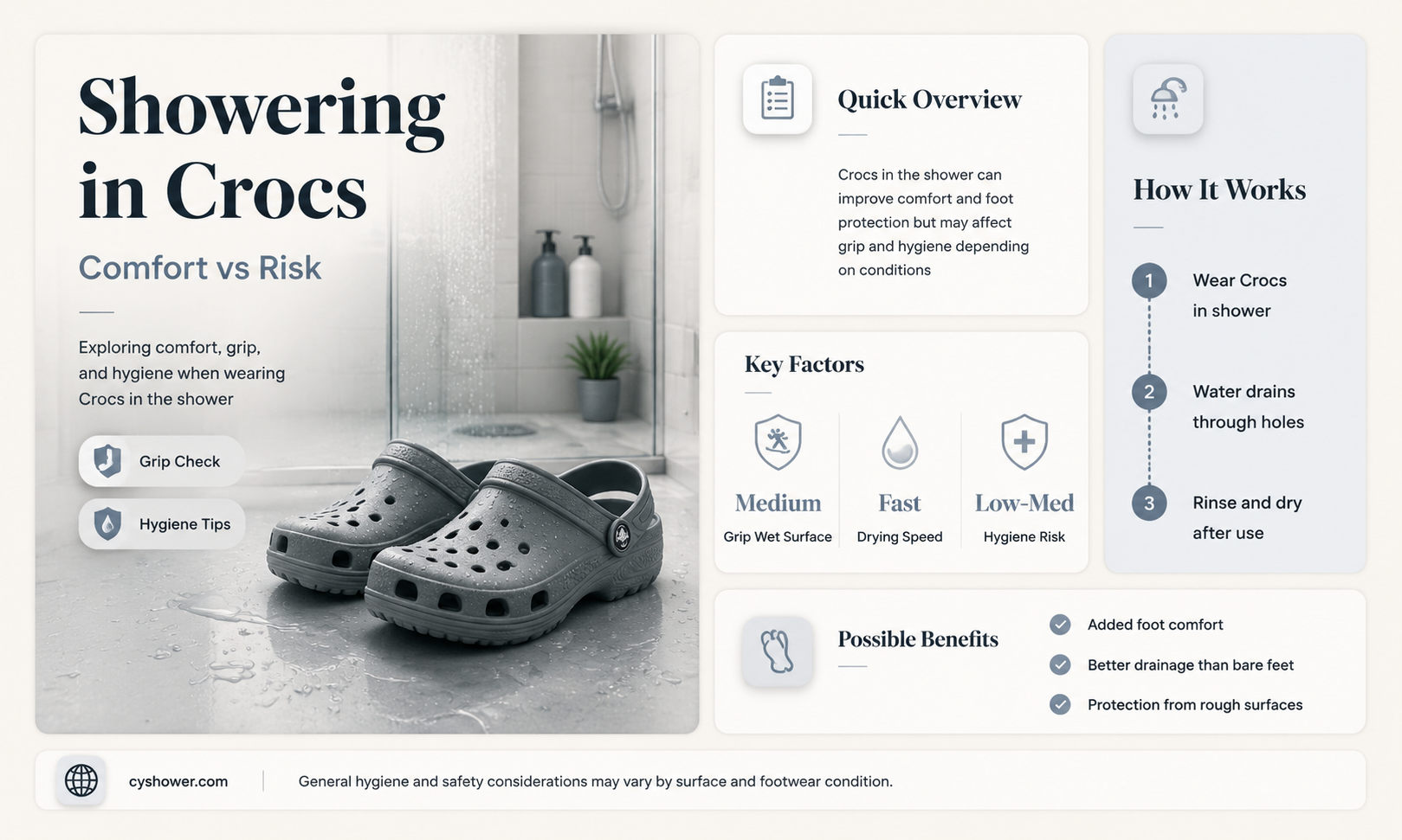 can i shower in crocs