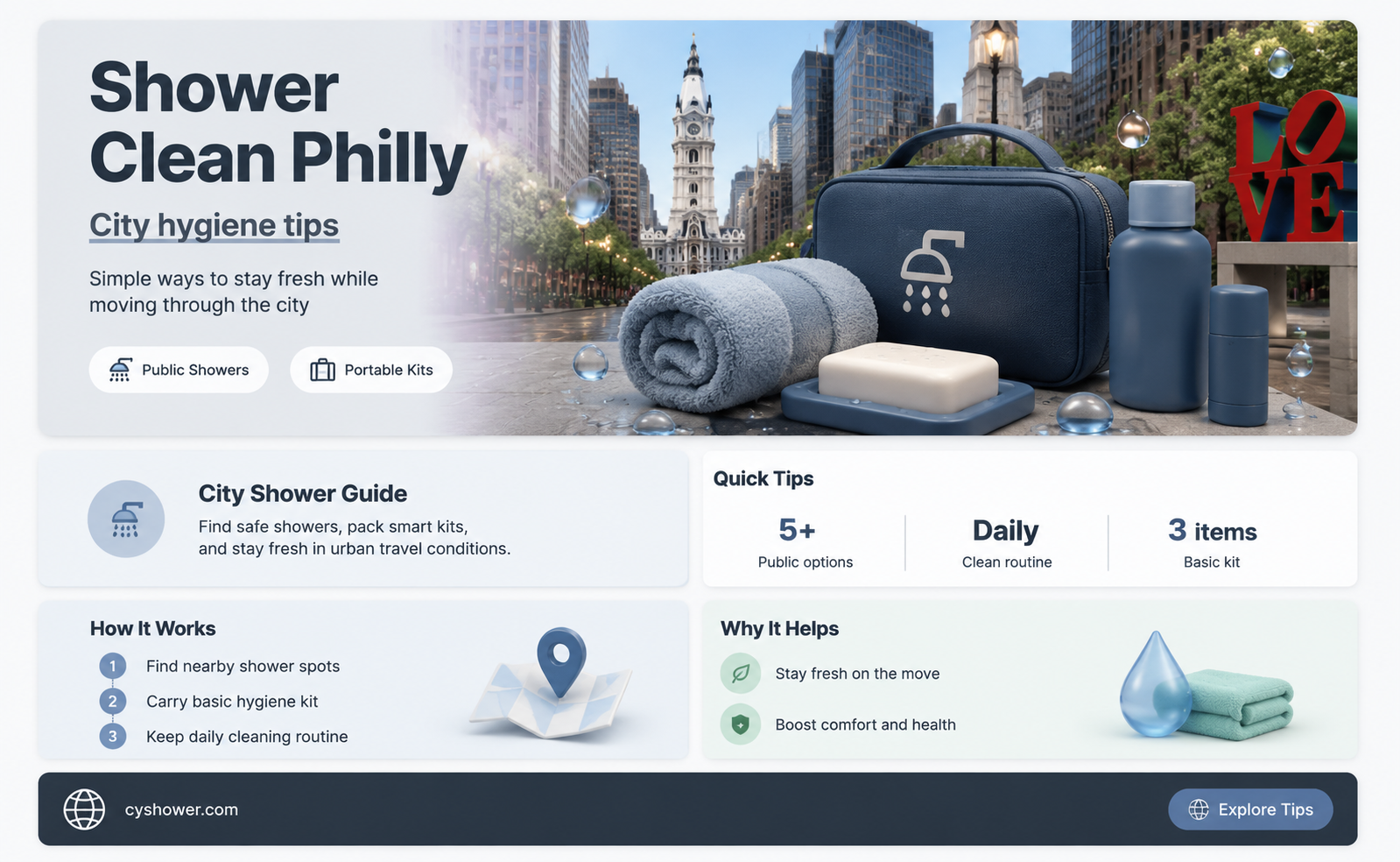 can i shower in philly