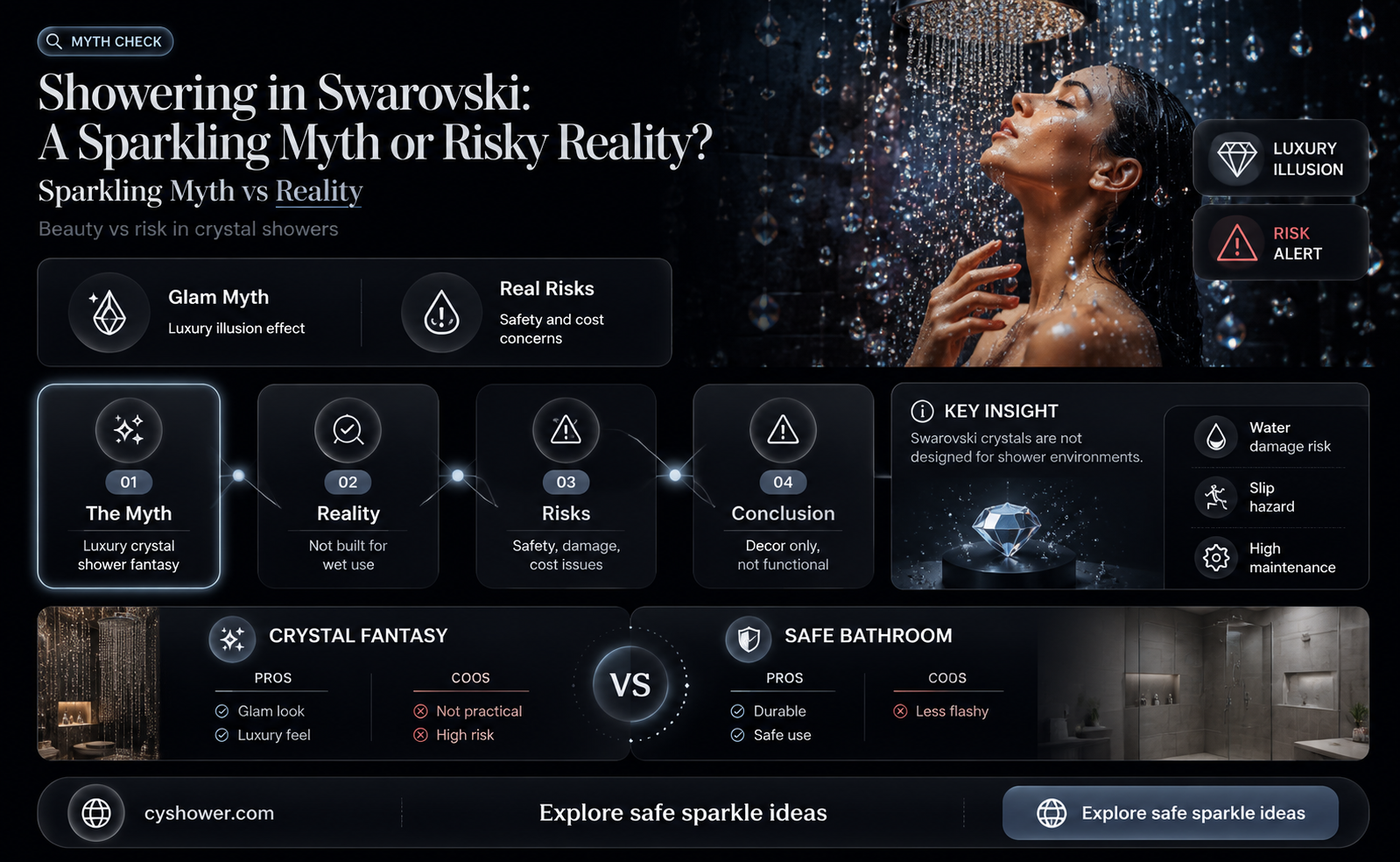 can i shower in swarovski