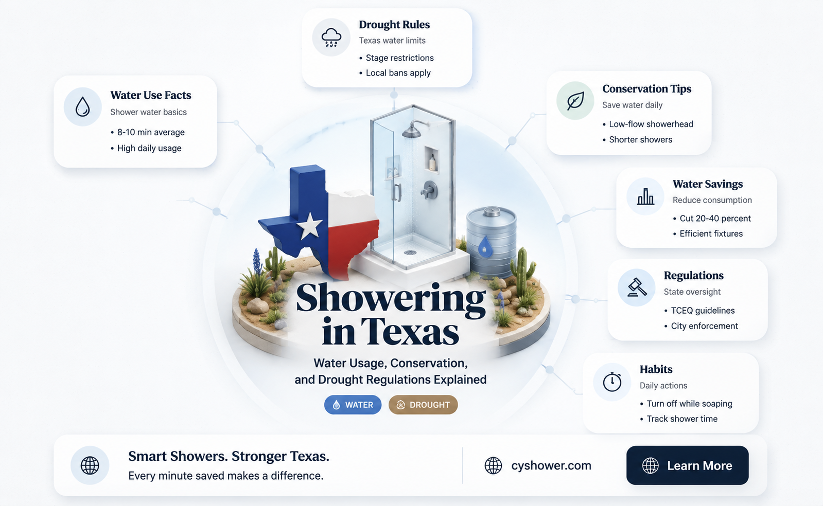 can i shower in texas