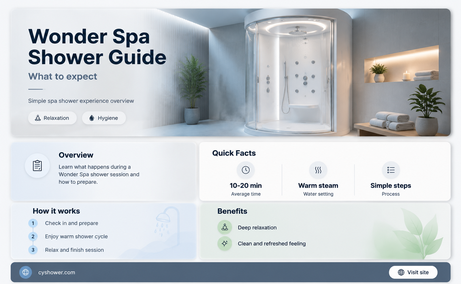 can i shower in the spa on the wonder